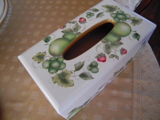 Tissue Box with fruits
